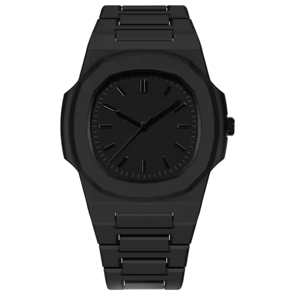 Relógio Preto Minimalista Nautilus