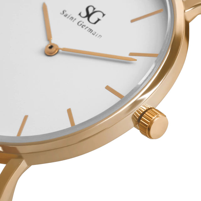 Relógio Feminino Rosa Nolita Gold 32mm