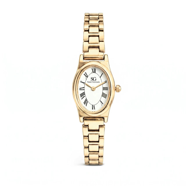 Relógio Feminino Fino Oval Bellevie Dourado