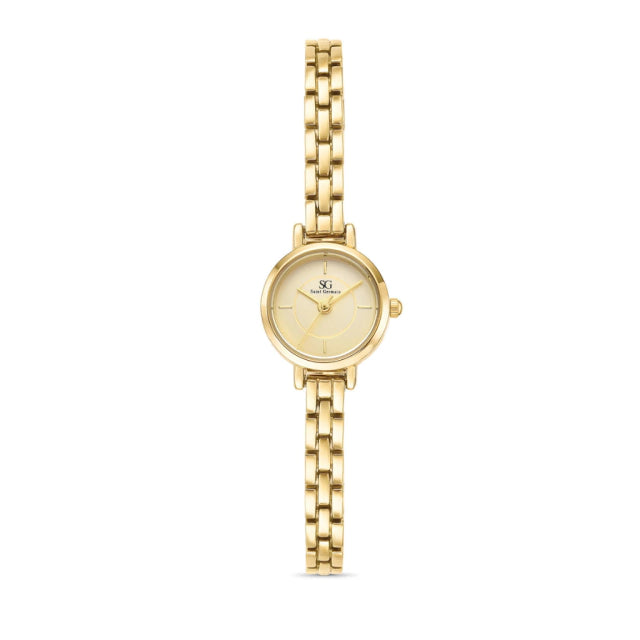 Relógio Feminino Pequeno Redondo Madison Dourado 19mm